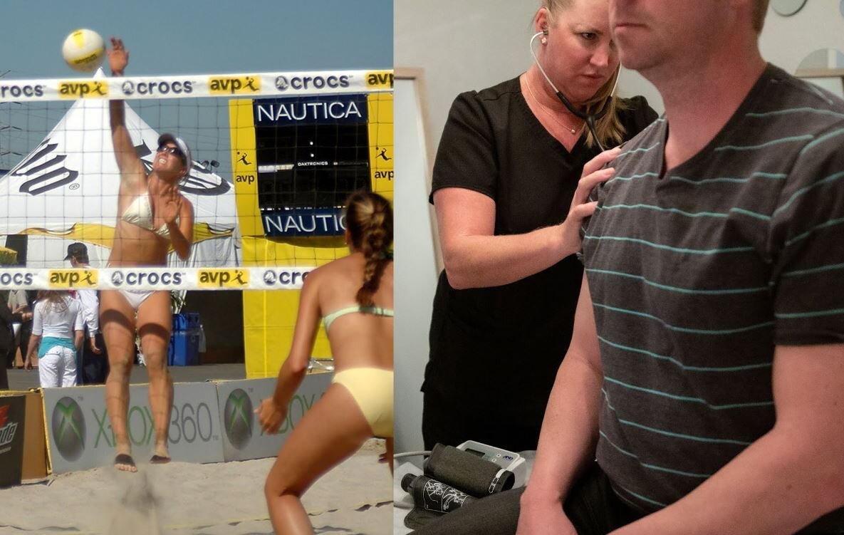 Nurse Irmgard competing in AVP Sacramento