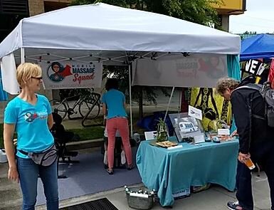 This massage business can easily operate outdoors