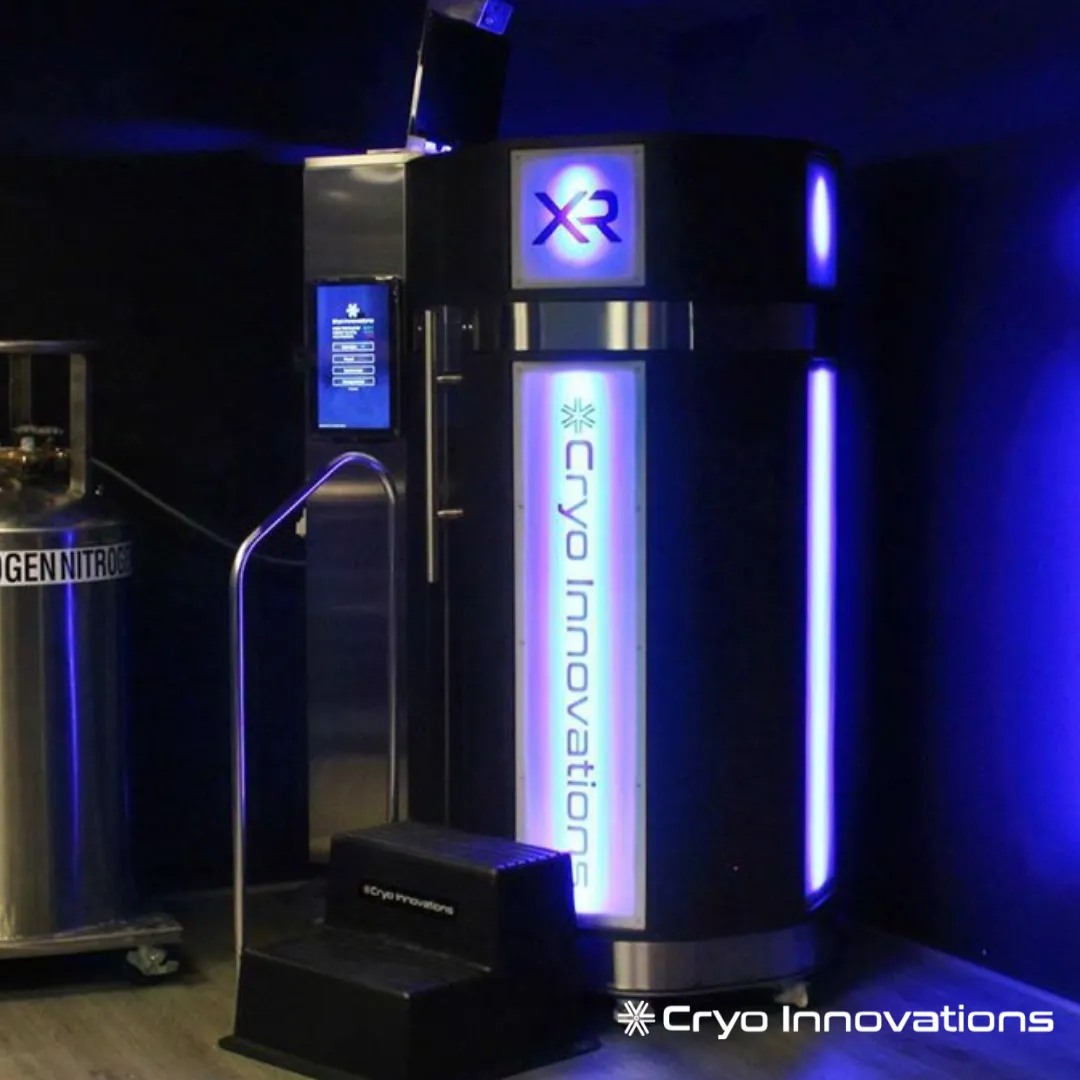 XR cryotherapy chamber installed in an operator's studio