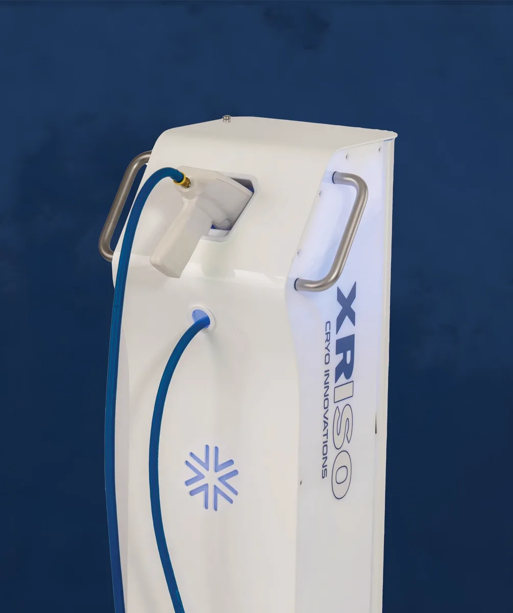 XR ISO on a rolling cart in a spa treatment room