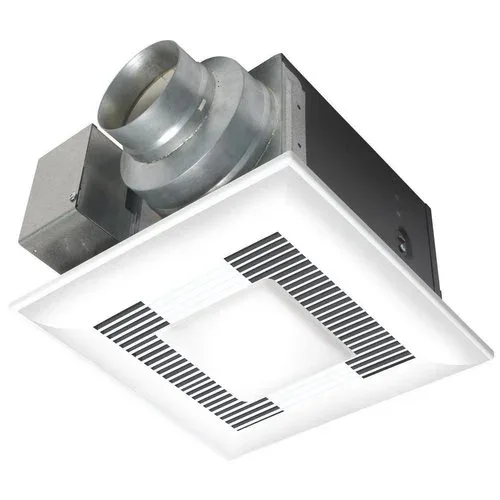 A ceiling-mounted bathroom-style exhaust fan of the kind used to ventilate a cryotherapy room