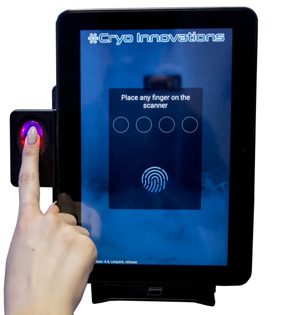 The XR operator touch-screen tablet with fingerprint scanner